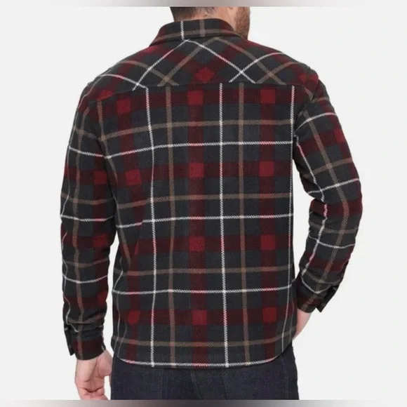 NWT BC Clothing Men's Textured Flannel Button Cuffs Branded Buttons Heavyweight - Picture 4 of 14